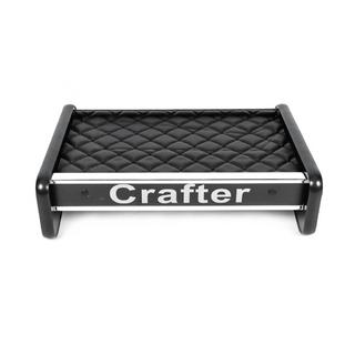 Półka na deskę rozdzielczą (Czarna z czarną nicią) Volkswagen Crafter 2016- zdjęcia 1