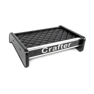 Półka na deskę rozdzielczą (Czarna z czarną nicią) Volkswagen Crafter 2016- zdjęcia 2
