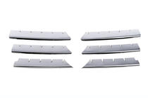 Renault Megane II 2004-2009 Chromowane Nakładki na Grill (Model 2004-2006, 6 szt., Stal Nierdzewna) OmsaLine - Włoska Stal Nierdzewna zdjęcia 3