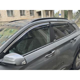 Deflektory szyb z listwą chromowaną (4 szt, Niken) zdjęcia 2