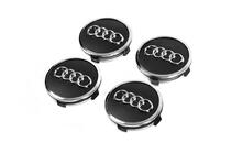 Audi Dekielki na felgi 57/61 mm z pierścieniem (4 szt, czarne) zdjęcia 2