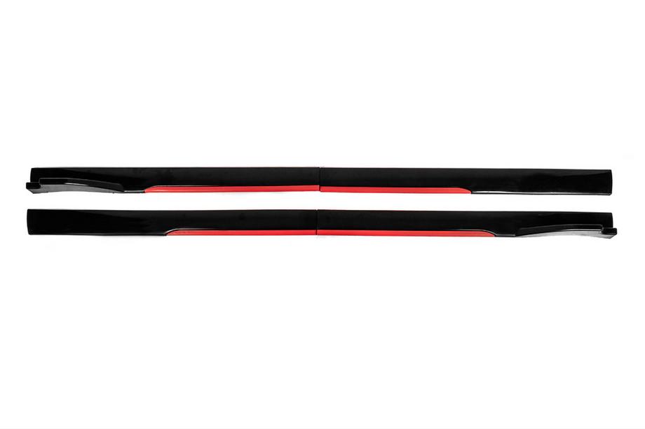 Uniwersalne nakładki progowe boczne Niken Red (ABS) (4szt) Zdjęcia 3