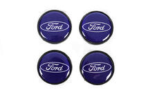 Ford Dekielki na felgi 53/51mm Niebieskie frd5351bl (4 szt) zdjęcia 1