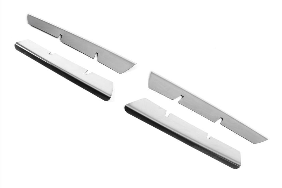 Renault Megane II 2004-2009 Nakładki na Grill Chromowane (Model 2006↗, 4 szt, Stal Nierdzewna) Zdjęcia 3