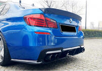 BMW 5 Series F10/F11 2010–2016 Dyfuzor Tylny DPT V-1 (do M-Performance, Czarny Połysk) zdjęcia 6
