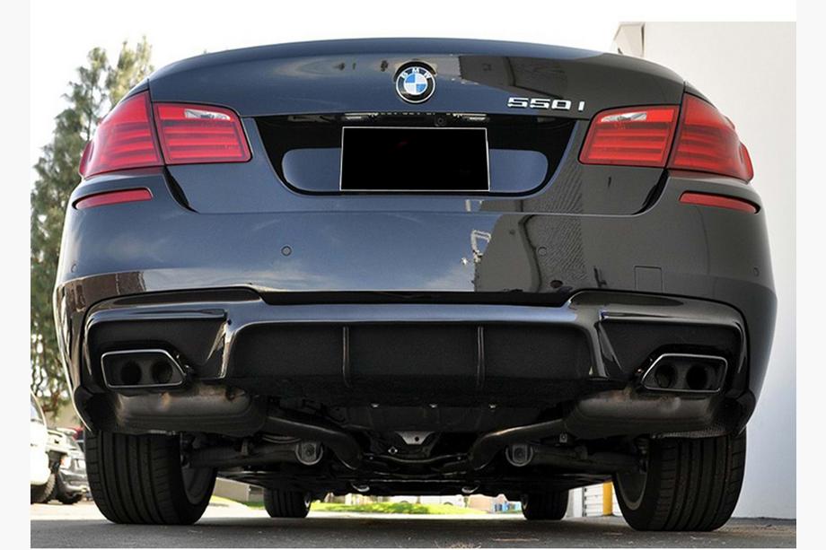 BMW 5 Series F10/F11 2010–2016 Dyfuzor Tylny DPT V-2 (do M-Performance, Czarny Połysk) Image