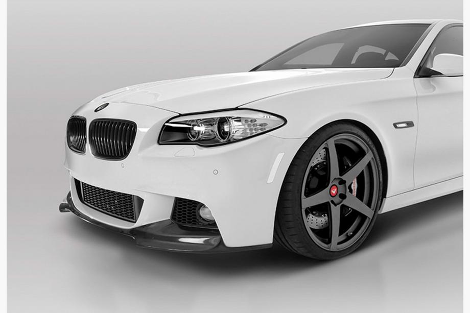 BMW 5 Series F10/F11 2010–2016 Nakładka Zderzaka Przedniego DPT Lip V-3 (Do M-Performance, Czarny Połysk) Image