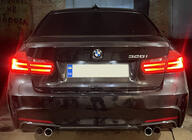 BMW 3 Series F30/F31 2012-2019 Dyfuzor Tylny DPT V-3 (do M Performance, Czarny Połysk) zdjęcia 3