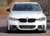 BMW 3 Series F30/F31 2012-2019 Nakładka na przedni zderzak DPT Flap (do M-Performance, Czarny Połysk) zdjęcia 1