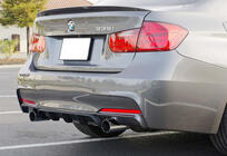 BMW 3 Series F30/F31 2012-2019 Dyfuzor Tylny DPT V-4 (do M Performance, Czarny Połysk) zdjęcia 1