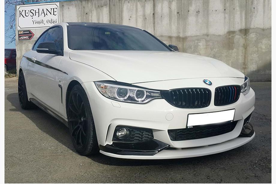BMW 4 Series F32/F33/F36 2012-2020 Dokładka przedniego zderzaka DPT LIP V-3 (do M-Sport, czarny połysk) Zdjęcia 1