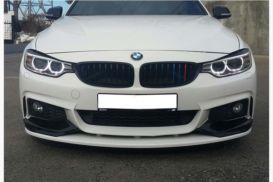 BMW 4 Series F32/F33/F36 2012-2020 Dokładka przedniego zderzaka DPT LIP V-3 (do M-Sport, czarny połysk) Zdjęcia 2