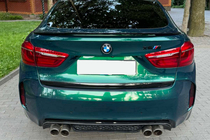BMW X6 F16 2014-2019 Spoiler DPT (Czarny Połysk) zdjęcia 5