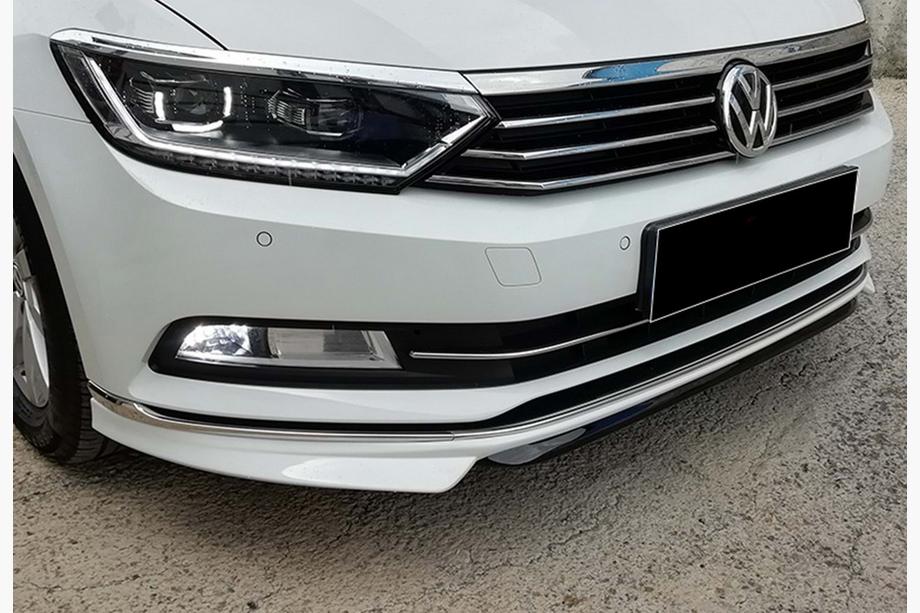 Volkswagen Passat B8 2015-2023 Dokładka przedniego zderzaka DPT Lip (2015-2019 EU, do lakierowania) Zdjęcia 4