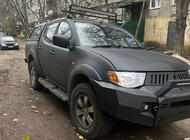 Mitsubishi L200 2015-2024 Progi Boczne Dakar V2 z LED (2019+, 2 szt, metal) zdjęcia 3