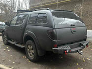 Mitsubishi L200 2015-2024 Progi Boczne Dakar V2 z LED (2019+, 2 szt, metal) zdjęcia 4