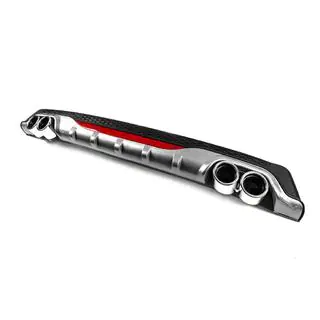 Uniwersalny Dyfuzor Tylny DPT AMG Style V-2 (ABS) (Szary+Czarny Połysk) zdjęcia 2