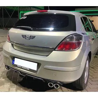 Uniwersalny dyfuzor tylny DPT V-7 (ABS) (czarny mat) zdjęcia 2