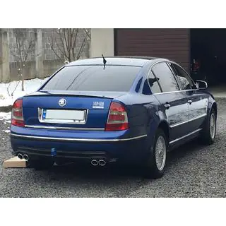 Uniwersalny dyfuzor tylny DPT V-9 (ABS) (czarny mat) zdjęcia 2
