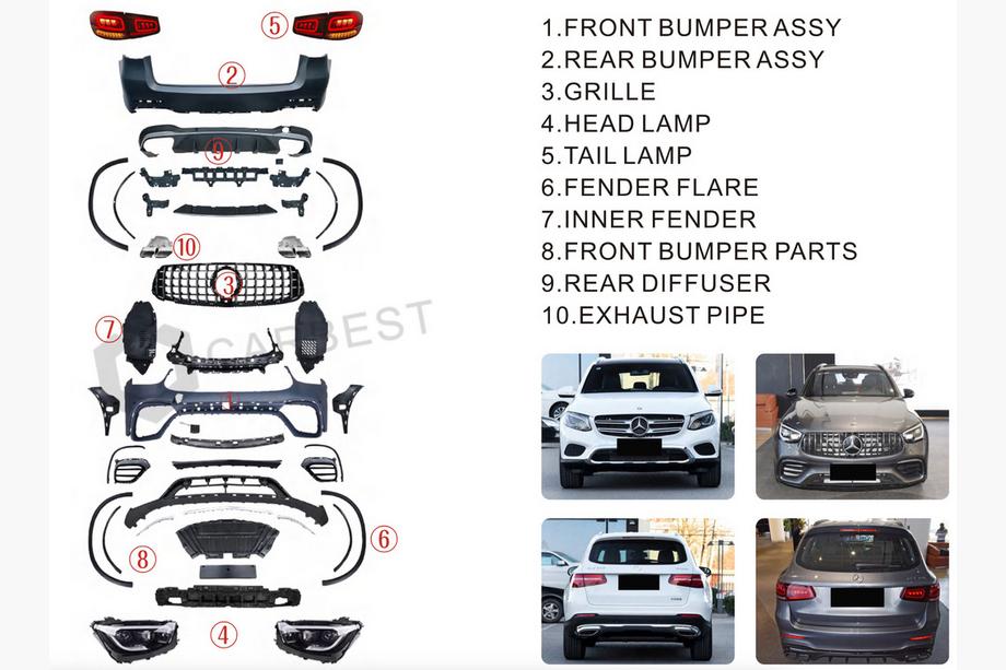 Mercedes GLC X253 2015-2022 Zestaw restyling do GLC63 2022 Zdjęcia 15
