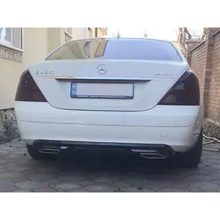 Uniwersalny tylny dyfuzor DPT Sport V-1 (szary + czarny mat) zdjęcia 2