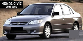 Honda Civic Sedan VII 2001-2006 Nakładki na Lusterka BMW-Style (2 szt) zdjęcia 5