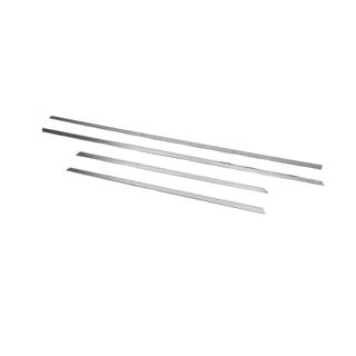 Wąskie listwy drzwiowe 2006-2010 (4 szt, stal nierdzewna) Renault Megane II 2004-2009 zdjęcia 3