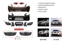 Mercedes S-class W222 2013-2022 Zestaw body kit lifting S63 AMG-2018 zdjęcia 19