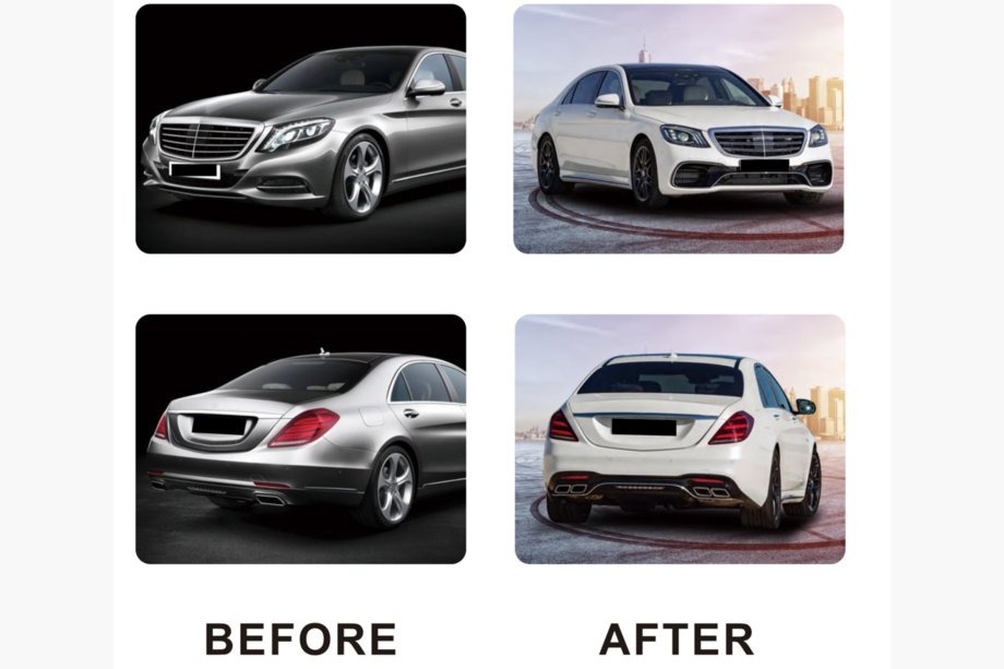 Mercedes S-class W222 2013-2022 Zestaw body kit lifting S63 AMG-2018 Image