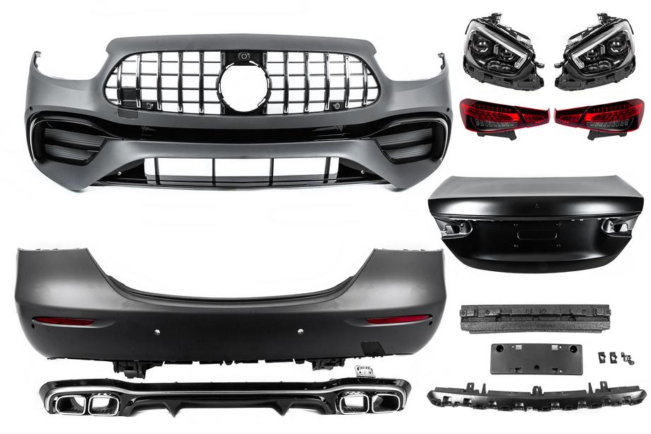 Mercedes E-class W213 2016-2023 Zestaw body kit facelift w stylu AMG E63 2024 Zdjęcia 2