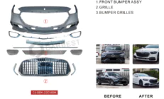 Mercedes C-class W206 2022- Zderzak przedni kompletny (Maybach) zdjęcia 2