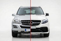Mercedes ML W164 2005-2011 Zestaw liftingu do W166 GLE63 AMG zdjęcia 1
