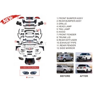 Zestaw liftingu do W166 GLE63 AMG zdjęcia 4