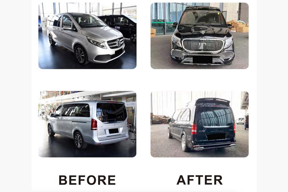 Mercedes Vito/V-class W447 2014- Zestaw Body Kit (Maybach Type-GLS, z Maską) Zdjęcia 4