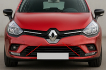 Renault Clio IV 2012-2019 Obramowanie Emblemat Przedni Carmos (Stal Nierdzewna) zdjęcia 1