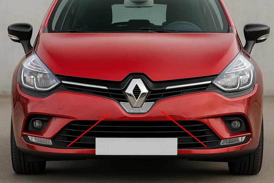 Renault Clio IV 2012-2019 Obramowanie Emblemat Przedni Carmos (Stal Nierdzewna) Image