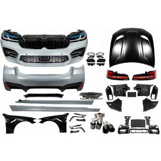 Zestaw restylingowy z maską i błotnikami (do M5 Competition 2021) BMW Seria 5 G30/G31 2017–2023 zdjęcia 2