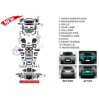 Zestaw liftingowy do X5M F95 2024 BMW X5 E70 2007-2013 zdjęcia 3