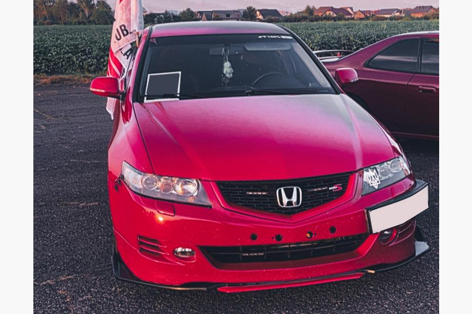 Honda Accord VII 2002-2007 Przedni splitter Niken Red (ABS) Zdjęcia 2