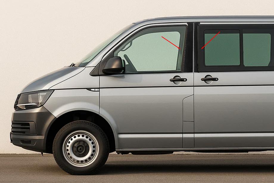 Volkswagen T6 2015-2024 Nakladki na slupki drzwi EuroCap Image