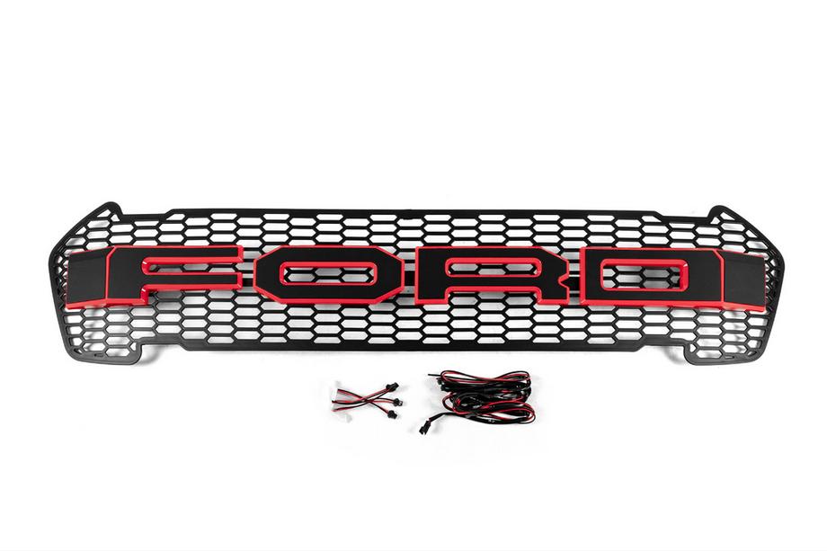 Ford Ranger 2011–2022 Atrapa Przednia (2015-2018, Czerwony, LED) Image