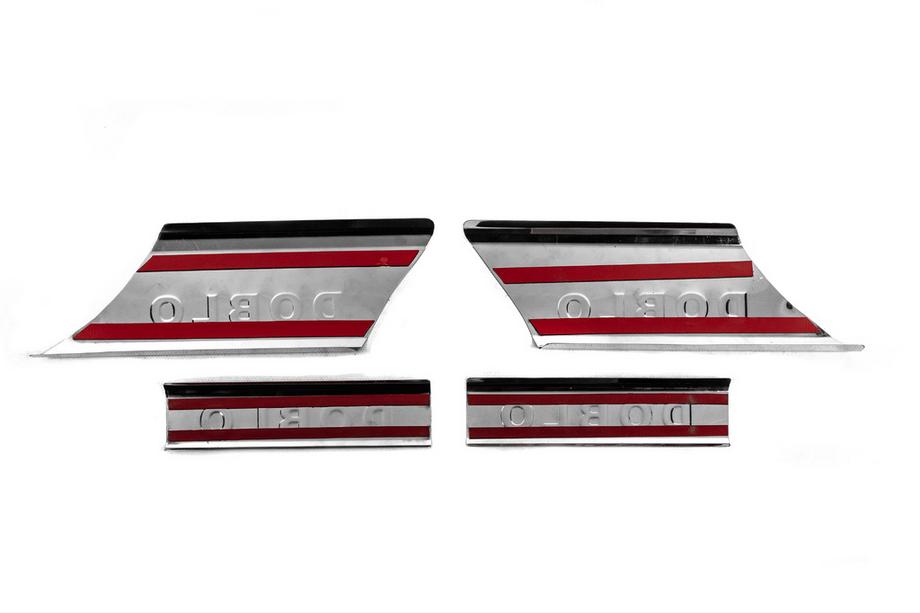 Fiat Doblo I 2005-2010 Nakładki progowe wewnętrzne stal nierdzewna (Carmos V2) 3 Drzwi Zdjęcia 3