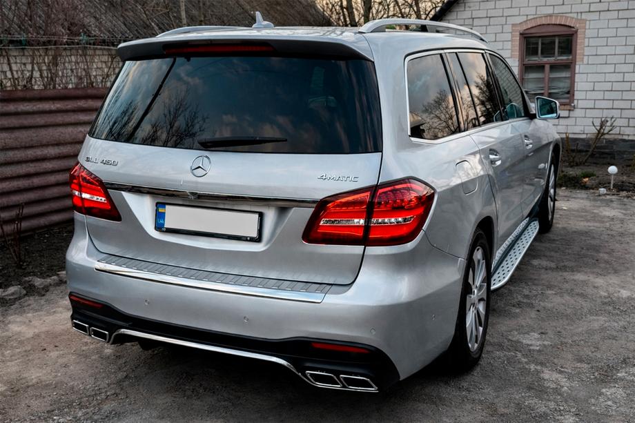 Mercedes GL/GLS class X166 2012-2019 Dyfuzor Tylny GLS63 AMG (z Koncowkami Chrom) Image
