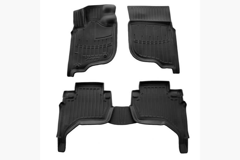 Mitsubishi L200 2006-2015 Dywaniki Gumowe Stingray 3D (EU, KAOT, 5 szt) Image