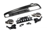 Mercedes C-class W205 2014-2021 Dyfuzor tylny z końcówkami wydechu (wzór C63 2014-2018) zdjęcia 3