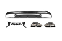 Mercedes C-class W205 2014-2021 Dyfuzor tylny z końcówkami wydechu (wzór C63 2014-2018) zdjęcia 2