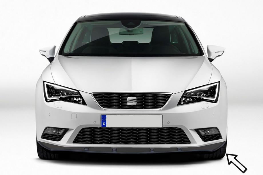 Seat Leon 2013-2020 Przedni splitter ESA (czarny) Image