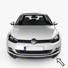 Volkswagen Golf 7/E-Golf 2012-2020 Przedni splitter ESA (czarny) zdjęcia 1