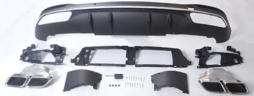 Mercedes GLE coupe C167 2019- Tylny dyfuzor z końcówkami wydechu (do GLE63) zdjęcia 1
