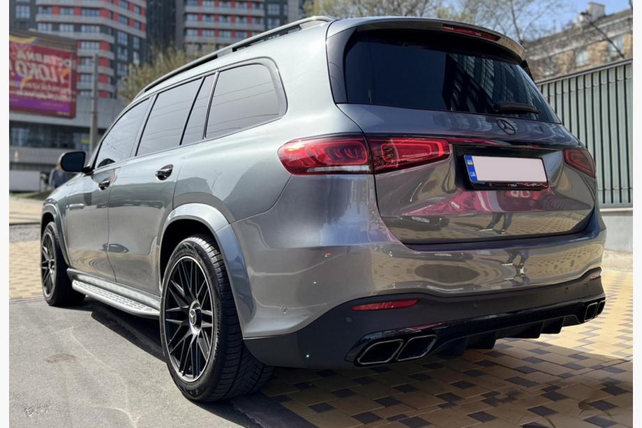 Mercedes GLS X167 2019- Tylny dyfuzor z końcówkami wydechu BlackEdition (design GLS63) Image